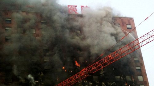 河南焦作解放軍91中心醫院失火 幸無人員傷亡